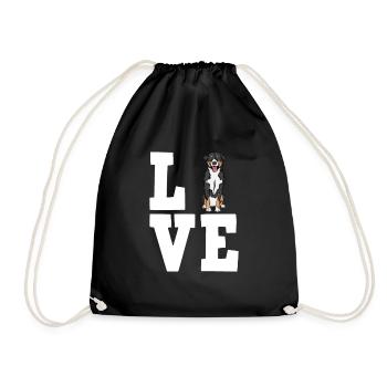 Appenzeller Mountain Dog Gift Dogs - Drawstring Bag - black - Front