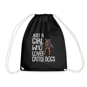 Chiens de bétail australiens Gift Dogs - Sac de sport léger - noir - Devant
