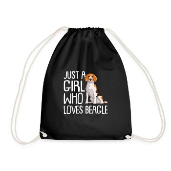 Beagle Gift Dogs - Drawstring Bag - black - Front