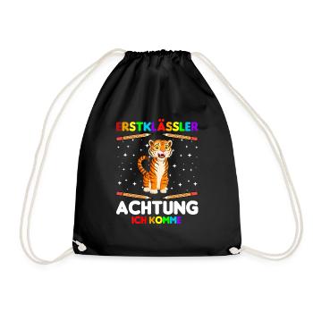 Erstklässler Achtung ich komme - Turnbeutel - Schwarz - Vorne