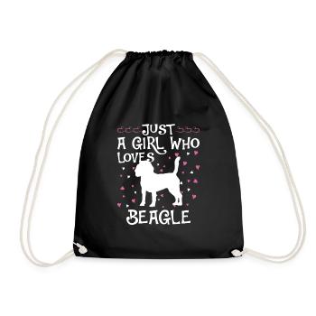 Beagle Gift Dogs - Drawstring Bag - black - Front