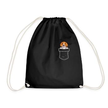 Beagle Gift Dogs - Drawstring Bag - black - Front