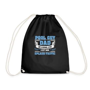 Pool Guy Dad Splash-Tastic Funny Pool Guy Service - Sac de sport léger - noir - Devant