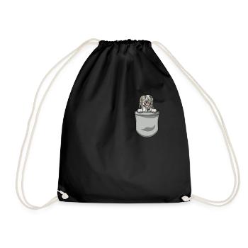 Bearded Collie Gift Chiens - Sac de sport léger - noir - Devant