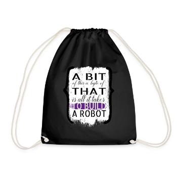 birthday present idea artificial present idea - Turnbeutel - Schwarz - Vorne