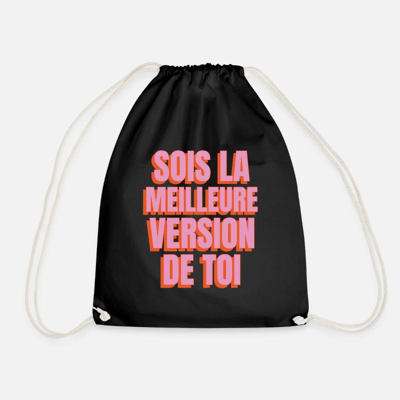 Sois la meilleure version de toi - Sac de sport léger - noir