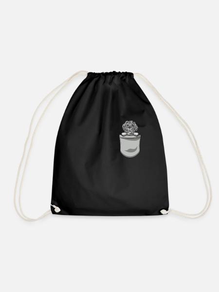 Bolonka Zwetna Geschenk Hunde - Turnbeutel - Schwarz