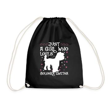 Bolonka Zwetna Chiens cadeaux - Sac de sport léger - noir - Devant