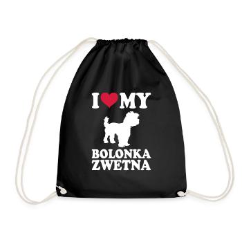Bolonka Zwetna Chiens cadeaux - Sac de sport léger - noir - Devant