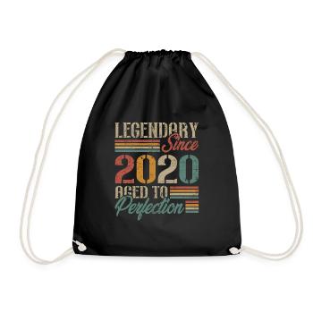 Vintage 2020 Cadeau D'anniversaire Rétro - Sac de sport léger - noir - Devant