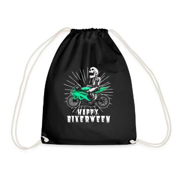 Motorcycle Lifestyle / Motorrad / Motorräder biker - Turnbeutel - Schwarz - Vorne