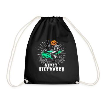 Motorcycle Lifestyle / Motorrad / Motorräder biker - Turnbeutel - Schwarz - Vorne