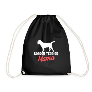 Border Terrier Cadeaux Chiens - Sac de sport léger - noir - Devant