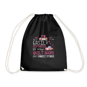 Facile à distraire Humour de matelassage amusant - Sac de sport léger - noir - Devant