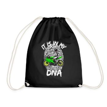 Motorcycle Lifestyle / Motorcycle / Motorcycle biker - Drawstring Bag - black - Front