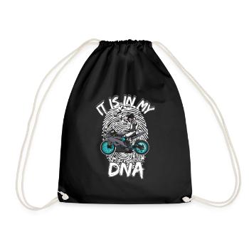 Motorcycle Lifestyle / Motorcycle / Motorcycle biker - Drawstring Bag - black - Front