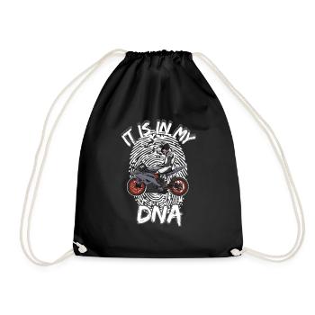 Motorcycle Lifestyle / Motorcycle / Motorcycle biker - Drawstring Bag - black - Front