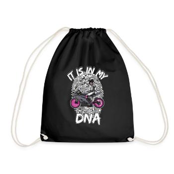 Motorcycle Lifestyle / Motorcycle / Motorcycle biker - Drawstring Bag - black - Front