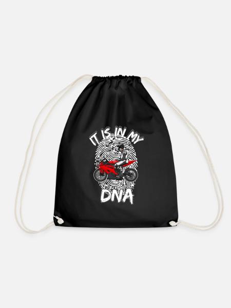 Motorcycle Lifestyle / Motorcycle / Motorcycle biker - Drawstring Bag - black