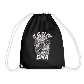 Motocross / Enduro / Freestyle mx / Dirtbike retro - Drawstring Bag - black - Front