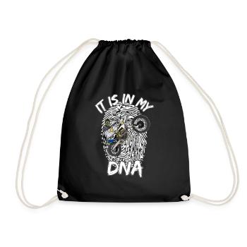 Motocross / Enduro / Freestyle mx / Dirtbike retro - Drawstring Bag - black - Front