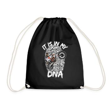 Motocross / Enduro / Freestyle mx / Dirtbike retro - Drawstring Bag - black - Front