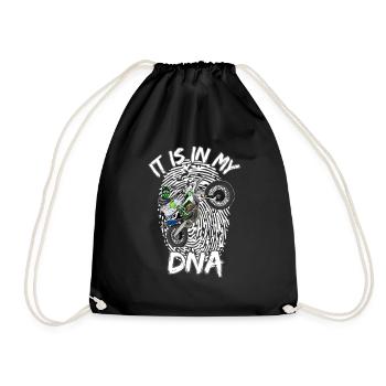 Motocross / Enduro / Freestyle mx / Dirtbike retro - Drawstring Bag - black - Front