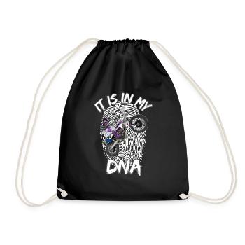 Motocross / Enduro / Freestyle mx / Dirtbike retro - Drawstring Bag - black - Front