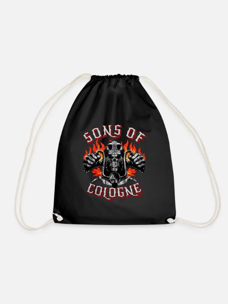 Köln Biker Geschenk sons of Cologne Biker - Turnbeutel - Schwarz