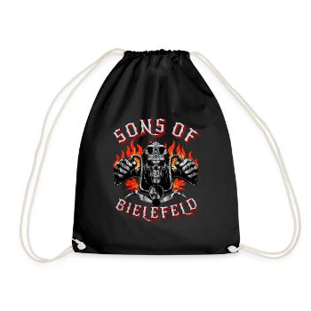 Bielefeld Biker Geschenk fils de Bielefeld - Sac de sport léger - noir - Devant