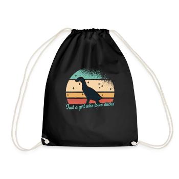 Juste citer une fille qui aime les canards - Sac de sport léger - noir - Devant