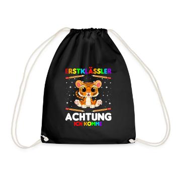Erstklässler Achtung ich komme - Turnbeutel - Schwarz - Vorne
