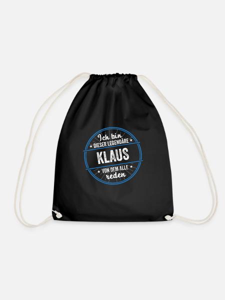 Ich bin dieser legendärer Klaus Name - Turnbeutel - Schwarz