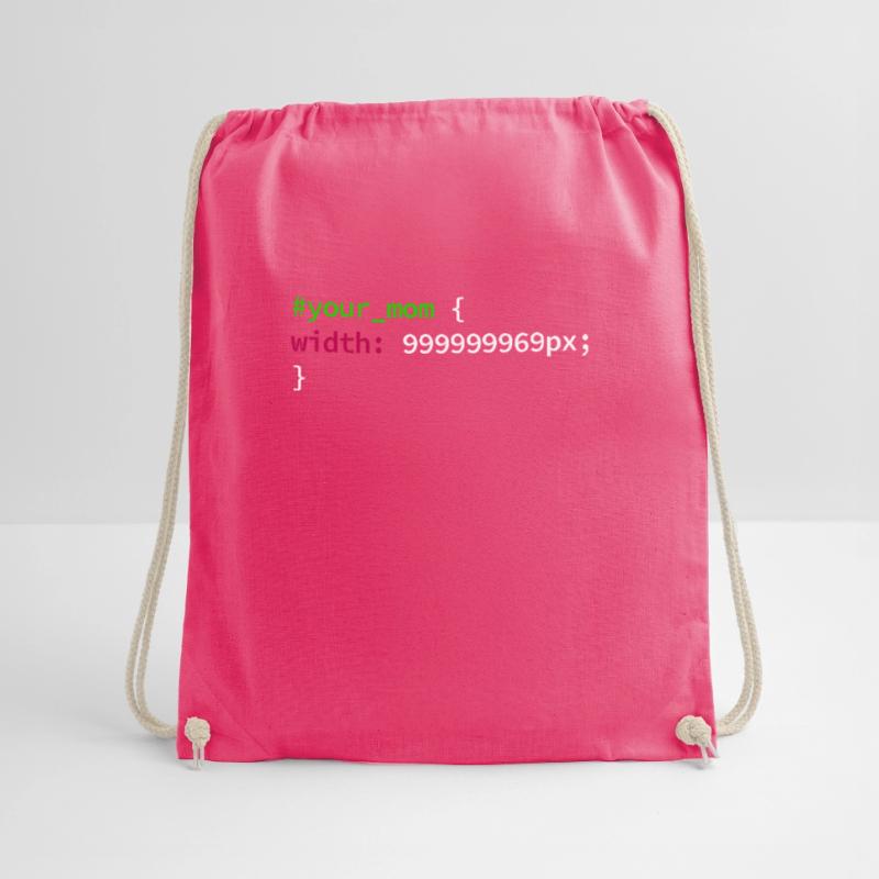 Web and CSS Programmer Developer Coding Code Drawstring Bag