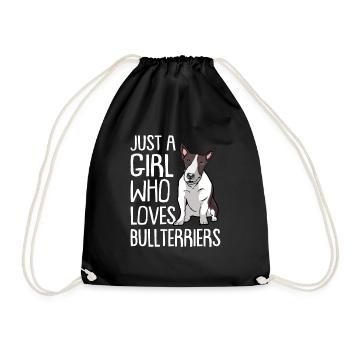 Bull Terrier Chiens cadeaux - Sac de sport léger - noir - Devant