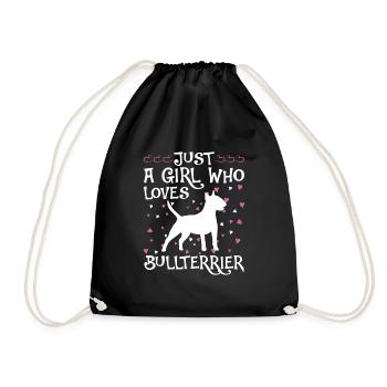 Bull Terrier Chiens cadeaux - Sac de sport léger - noir - Devant