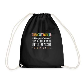 Rétro éducatif Diagnosticien Appreciation pour - Sac de sport léger - noir - Devant