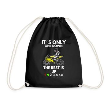 Motorcycle Lifestyle / Motorcycle / Motorcycle biker - Drawstring Bag - black - Front