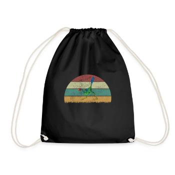 xxx Dinosaur Kids Dino Gift - Drawstring Bag - black - Front