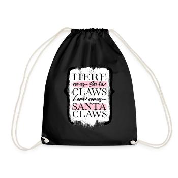 Fairy Tail Joke Christmas present present awesome - Drawstring Bag - black - Front