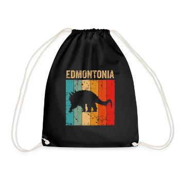 Edmontonia Dinosaur Children Dino Gift - Sac de sport léger - noir - Devant
