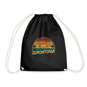 Edmontonia Dinosaur Children Dino Gift - Sac de sport léger - noir - Devant