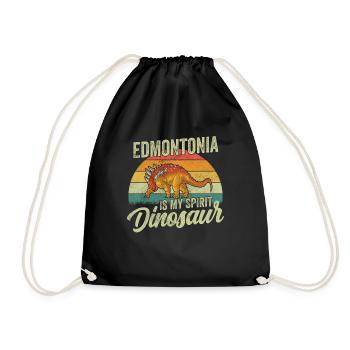 Edmontonia Dinosaur Children Dino Gift - Sac de sport léger - noir - Devant
