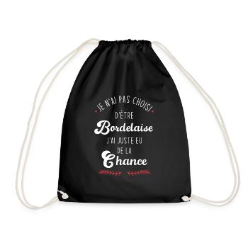 Je n'ai pas choisi d'etre Bordelaise - Sac de sport léger - noir - Devant