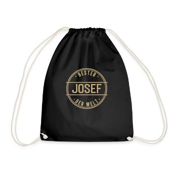 Bester Josef Der Welt Lustiges Männer Namen - Turnbeutel - Schwarz - Vorne