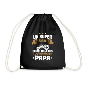 Super agriculteur donne toujours le meilleur papa - Sac de sport léger - noir - Devant