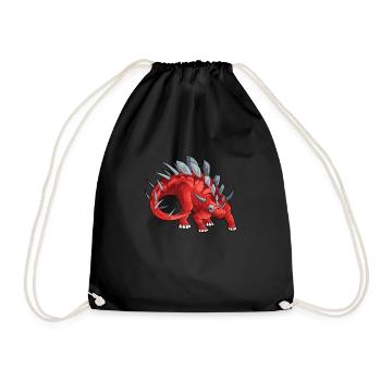 Kentrosaurus Dinosaure Enfants Dino Cadeau - Sac de sport léger - noir - Devant