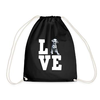 Propriétaire de chien de chien dalmate - Sac de sport léger - noir - Devant