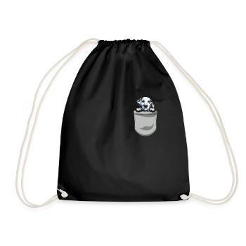 Propriétaire de chien de chien dalmate - Sac de sport léger - noir - Devant