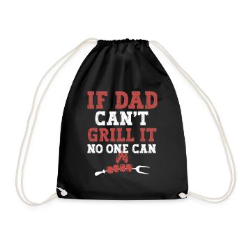If dad can't grill it funny BBQ father's day - Sac de sport léger - noir - Devant